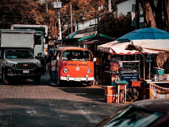 Classic VW combi van, Mexico City